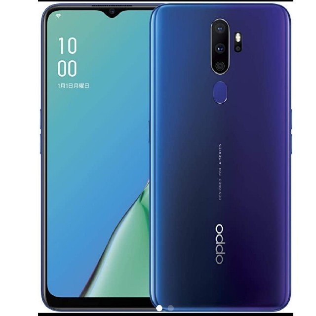 OPPO A5 2020 ブルー　モバイル simフリー　即日発送　送料無料