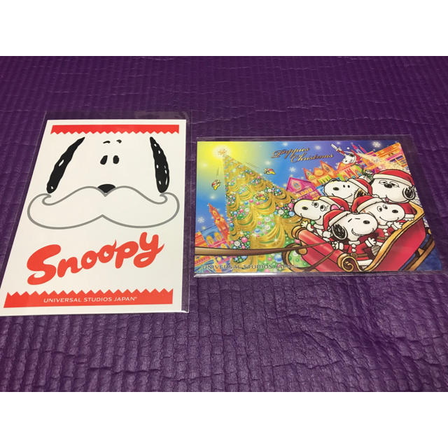 SNOOPY(スヌーピー)の【送料無料】スヌーピー ポストカード2種類セット エンタメ/ホビーのコレクション(印刷物)の商品写真