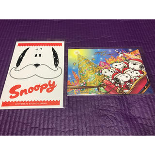 スヌーピー(SNOOPY)の【送料無料】スヌーピー ポストカード2種類セット(印刷物)