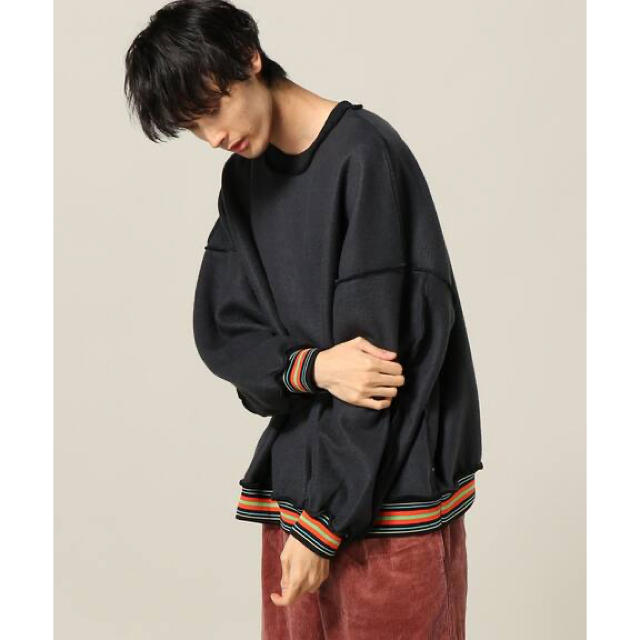 JieDa REVERSIBLE SWEAT SHIRT BLK/PUP 1