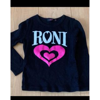 ロニィ(RONI)のRONI  ロンT 長袖　黒　SS(Tシャツ/カットソー)