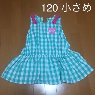 アナップキッズ(ANAP Kids)のアナップ  ギンガムチェックワンピース 120(ワンピース)