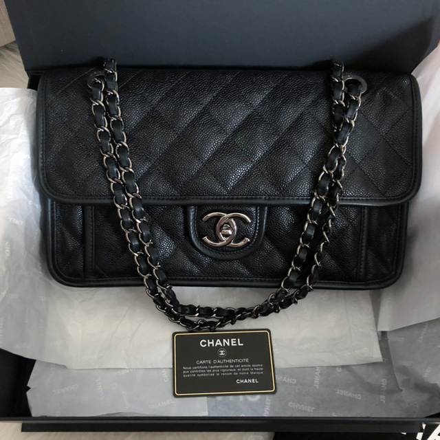 CHANEL シャネル マトラッセ キャビアスキン ショルダーバッグ