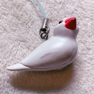 文鳥 置物 ストラップ こけし ダルマ 白文鳥 桜文鳥 シマエナガ 【未使用】