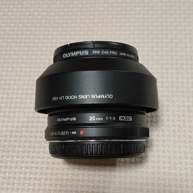 M.ZUIKO DIGITAL 25mm F1.8 フード付き M.ZUIKO DIGITAL 25mm F1.8 フード付き