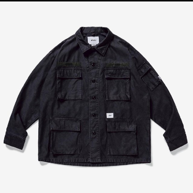 驚き価格 wtaps JUNGLE LS 01 ジャングルシャツ ブラック M メンズ