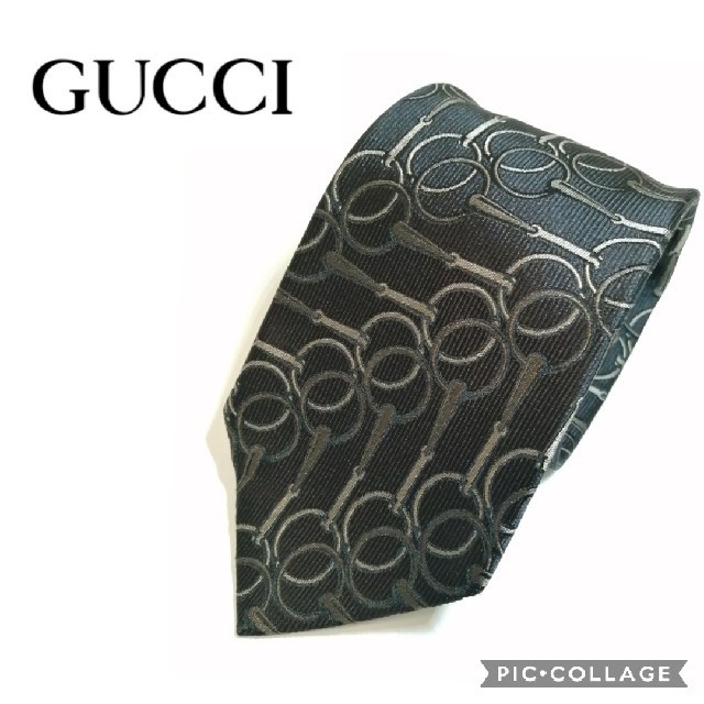 Gucci(グッチ)の【美品】グッチ イタリア製 ネクタイ 馬具柄 455 メンズのファッション小物(ネクタイ)の商品写真