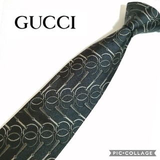 グッチ(Gucci)の【美品】グッチ イタリア製 ネクタイ 馬具柄 455(ネクタイ)