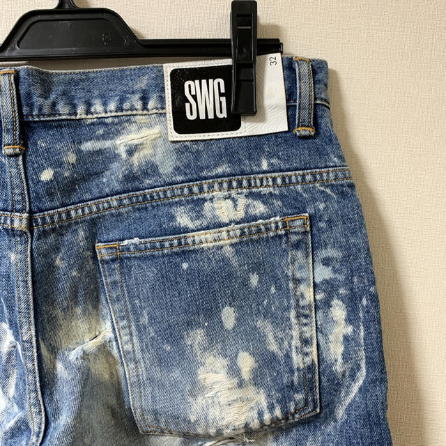 SWAGGER(スワッガー)の【SWG】ブリーチデニム メンズのパンツ(デニム/ジーンズ)の商品写真