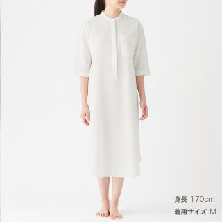 ムジルシリョウヒン(MUJI (無印良品))の新品未使用 無印良品 ワッフル織り 七分袖クルタ(パジャマ)