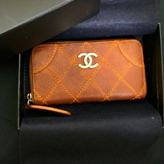 シャネル(CHANEL)のシャネル財布　ワイルドステッチ　キャビアスキン　ミニ財布　ほぼ未使用(財布)