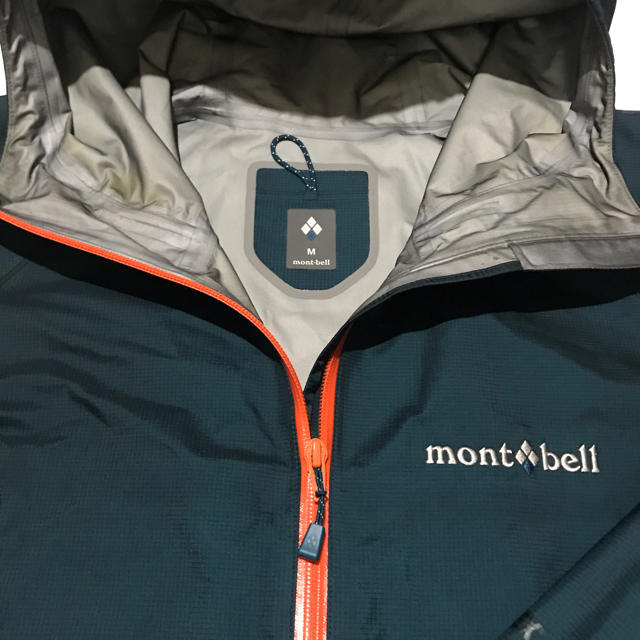 MENs M  モンベル ストームクルーザー ジャケット ゴアテックス レインシェル フーディ MONTBELL 1128531 ネイビー系