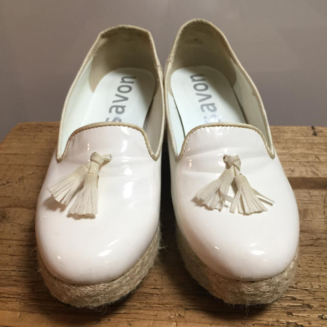 bulle de savon(ビュルデサボン)のエナメルタッセルエスパドリーユ風パンプス レディースの靴/シューズ(ハイヒール/パンプス)の商品写真
