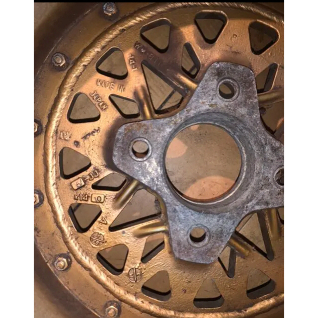 14インチホイール 6j 4本セット ゴールドメッシュ ssrボルク当時物旧車 soodox.com