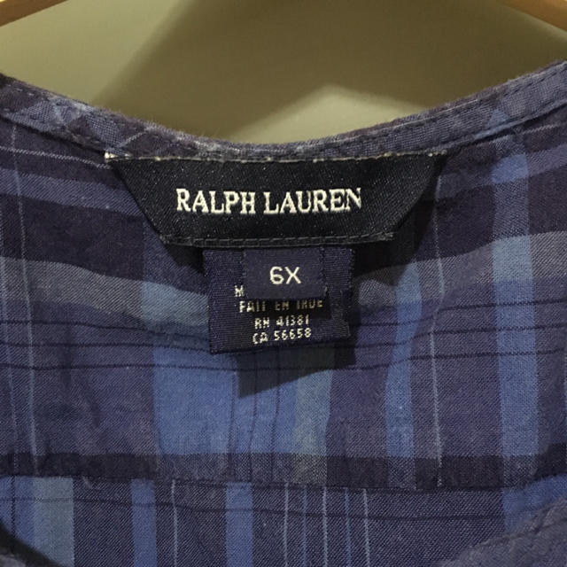 Ralph Lauren(ラルフローレン)のwacca∞様専用♡ラルフローレン♡6X♡120♡チェックワンピース♡ キッズ/ベビー/マタニティのキッズ服女の子用(90cm~)(ワンピース)の商品写真