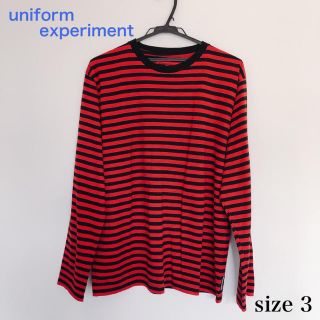 ユニフォームエクスペリメント(uniform experiment)のユニフォームエクスペリメント　ボーダーバックロゴロンT 春(Tシャツ/カットソー(七分/長袖))