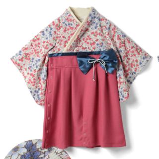 スウィートマミー　袴　ロンパース 80サイズ(和服/着物)