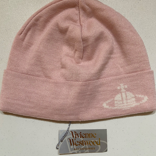 ヴィヴィアンウエストウッド ニット帽 帽子ピンク 系(新品・未使用品)1