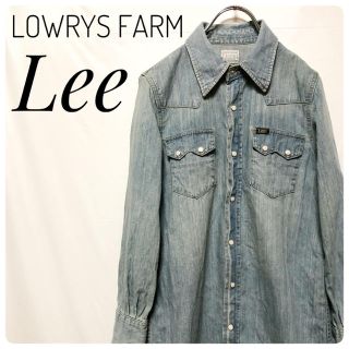 リー(Lee)の超美品　Lee✖️LOWRYS FARM　デニムワンピース　サイズM(ミニワンピース)