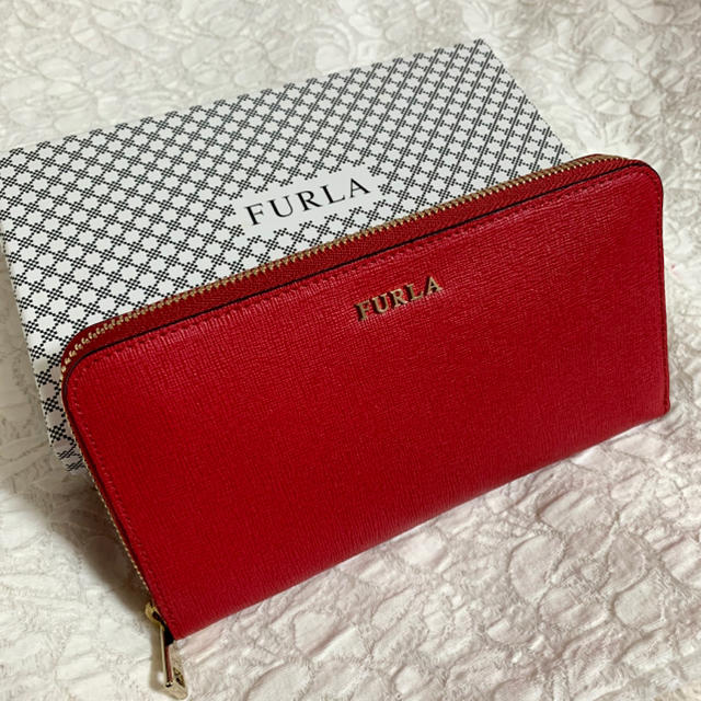 赤色FURLA 長財布 ウォレット 新品 未使用