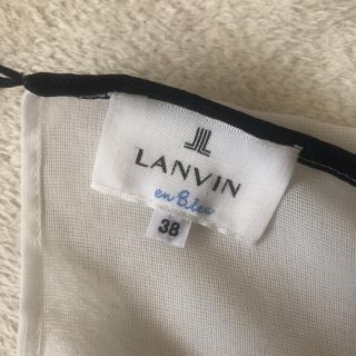 ランバンオンブルー(LANVIN en Bleu)のランバン　ノースリーブ(シャツ/ブラウス(半袖/袖なし))