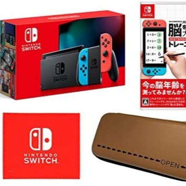 Nintendo Switch ネオン + 脳を鍛える大人のトレーニング セット