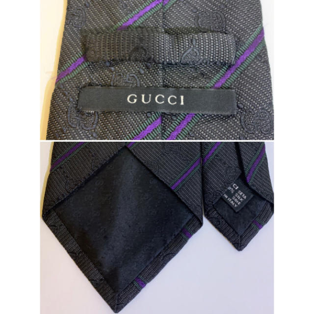 Gucci(グッチ)のグッチ　GUCCI ネクタイ　GG柄　ブラック メンズのファッション小物(ネクタイ)の商品写真