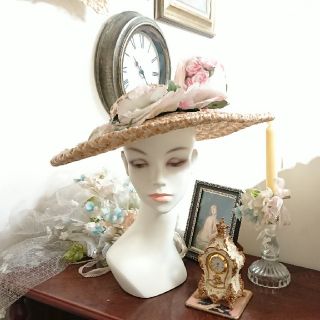 カシラ(CA4LA)の60s vintage hat ヴィンテージ ブリム ハット(麦わら帽子/ストローハット)