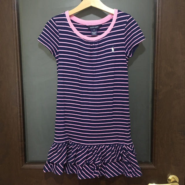 Ralph Lauren(ラルフローレン)のニコガク8275様専用♡ラルフローレン♡6X♡120♡ボーダーワンピース♡ キッズ/ベビー/マタニティのキッズ服女の子用(90cm~)(ワンピース)の商品写真