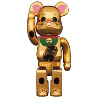 メディコムトイ(MEDICOM TOY)のBE@RBRICK 招き猫 金メッキ 発光 400％

(その他)