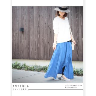 アンティカ(antiqua)の★チョコさま専用★antiqua アシンメトリープリーツスカート(ロングスカート)