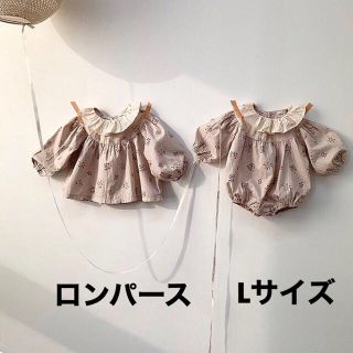 monbebe花柄ロンパース♡ 韓国子供服　韓国こども服(ロンパース)