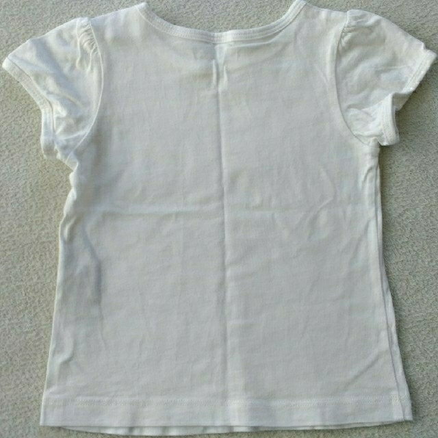 MUJI (無印良品)(ムジルシリョウヒン)の80cm 良品計画 パフスリーブ Tシャツ ホワイト キッズ/ベビー/マタニティのベビー服(~85cm)(Ｔシャツ)の商品写真