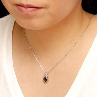 スモーキークオーツの大人かっこいいネックレス K18WG