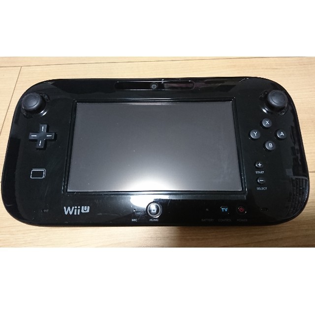 【動作確認済/画面傷なし】WiiU ゲームパッド クロ