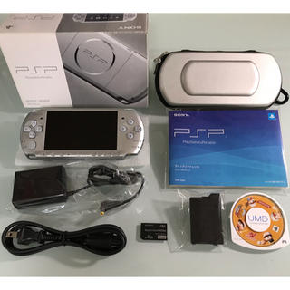 プレイステーションポータブル(PlayStation Portable)の美品　PSP-3000  ミスティックシルバー(携帯用ゲーム機本体)