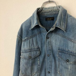 ザラ(ZARA)のZARA/ザラ　デニムシャツ　ダメージ加工(シャツ)