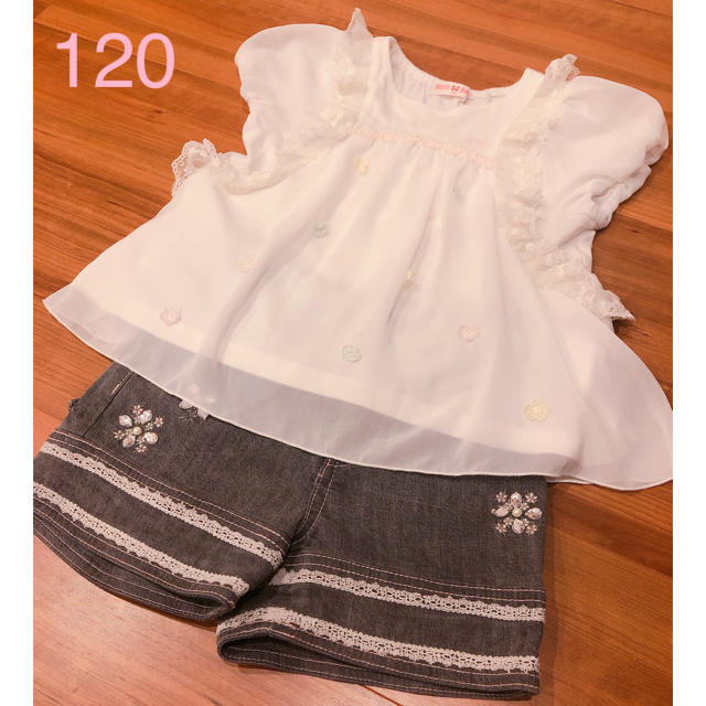 mezzo piano(メゾピアノ)の【mezzo piano メゾピアノ 】チュニック　120 キッズ/ベビー/マタニティのキッズ服女の子用(90cm~)(Tシャツ/カットソー)の商品写真