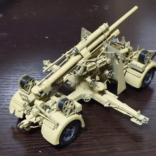 1/35 ドイツ 88ミリ砲 Flak36 北アフリカ戦線　完成品（欠品あり） エンタメ/ホビーのフィギュア(ミリタリー)の商品写真