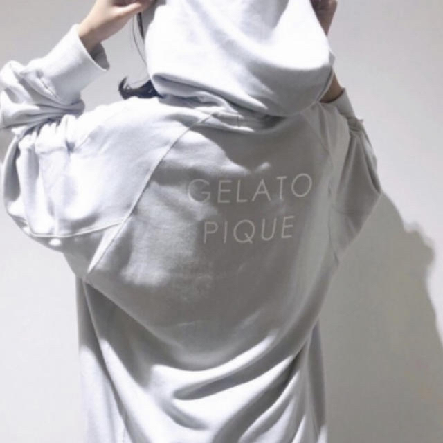 gelato pique(ジェラートピケ)のレア♡スウェットロゴドレス♡ミント レディースのルームウェア/パジャマ(ルームウェア)の商品写真