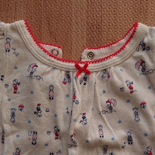 PETIT BATEAU(プチバトー)の【yuu.さま専用】プチバトー  ロンパース  12m キッズ/ベビー/マタニティのベビー服(~85cm)(ロンパース)の商品写真