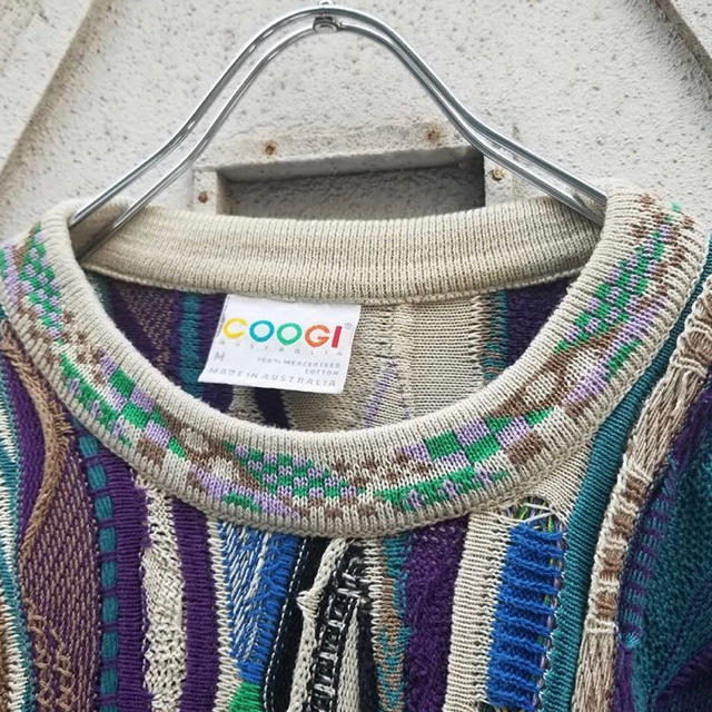 COOGI(クージー)のcoogi ニット パープル made in Australia メンズのトップス(ニット/セーター)の商品写真