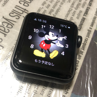 アップルウォッチ(Apple Watch)の【みいにゃん様用】Apple Watch series3 38mm【除菌済】(腕時計(デジタル))
