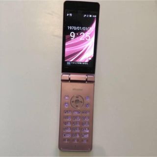 アクオス(AQUOS)の【SIMロック解除】docomo AQUOSケータイ　sh02L 本体　ピンク(携帯電話本体)