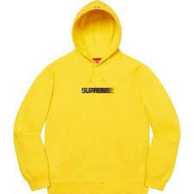 Supreme(シュプリーム)のシュプリーム モーションロゴ パーカー yellow M size メンズのトップス(パーカー)の商品写真