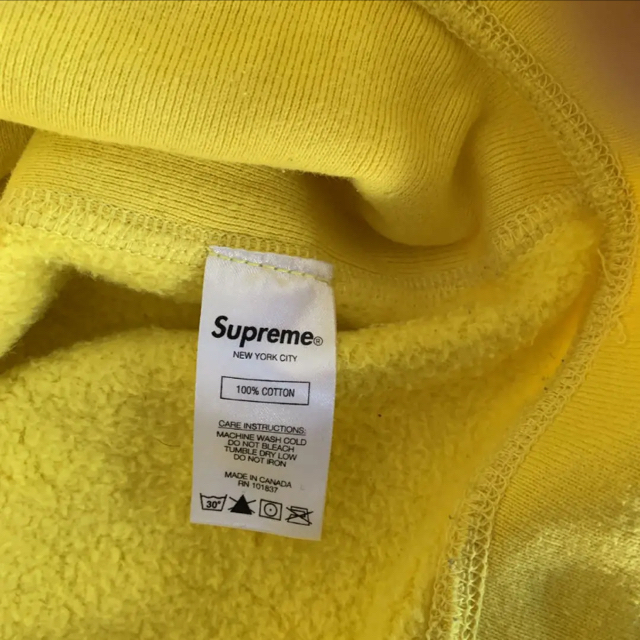 Supreme(シュプリーム)のシュプリーム モーションロゴ パーカー yellow M size メンズのトップス(パーカー)の商品写真