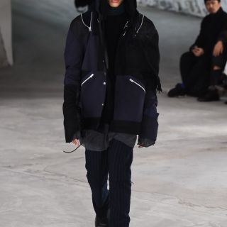 サカイ(sacai)のsacai 18-01749m 18AW パッチワークミリタリージャケット(ミリタリージャケット)