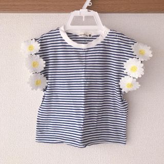 ブランシェス(Branshes)のほぼ新品！Branshes ボーダーTシャツ トップス(Ｔシャツ)