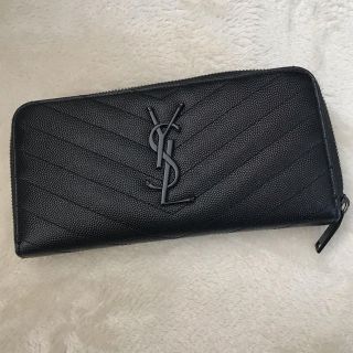 サンローラン(Saint Laurent)の美品_本物_サンローラン財布_ラウンドジップ_おまけ付(長財布)