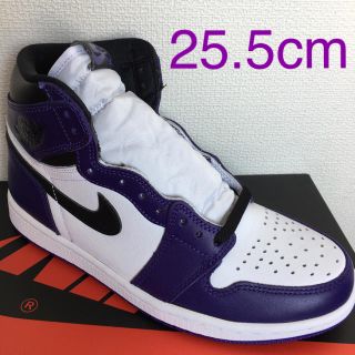 ナイキ(NIKE)のエアジョーダン1レトロHIGH OG コートパープル(スニーカー)